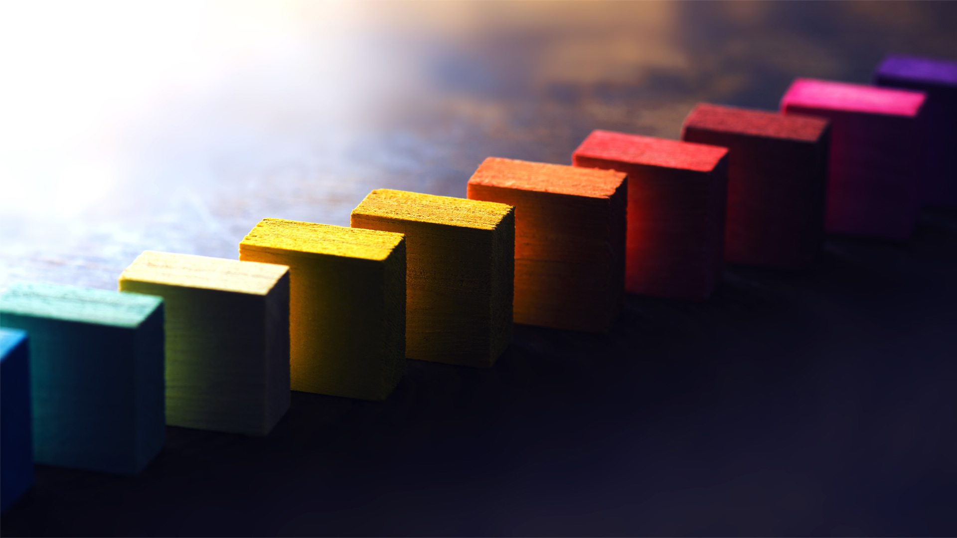 A load of coloured blocks