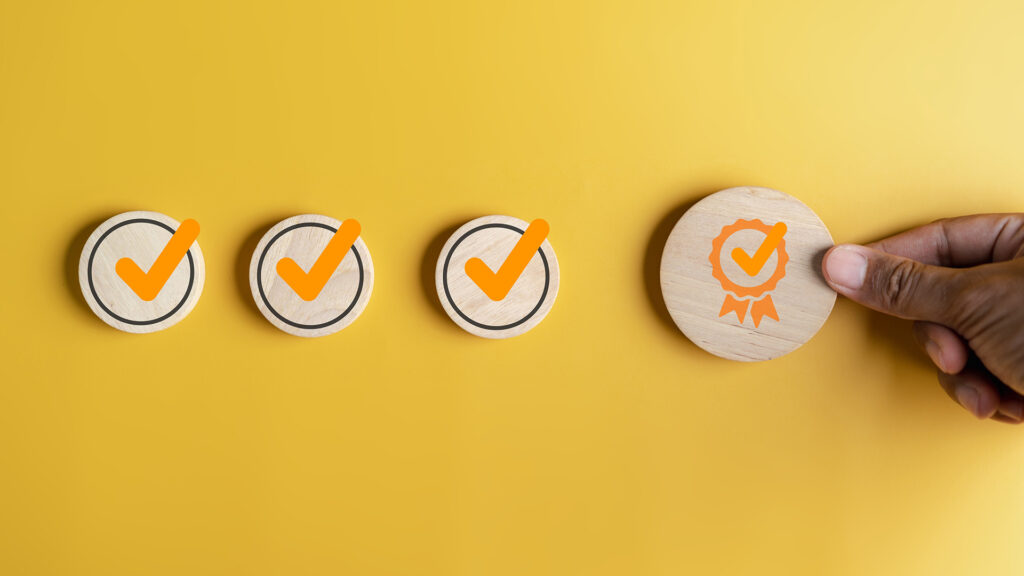 Certified concept of ticks to certification