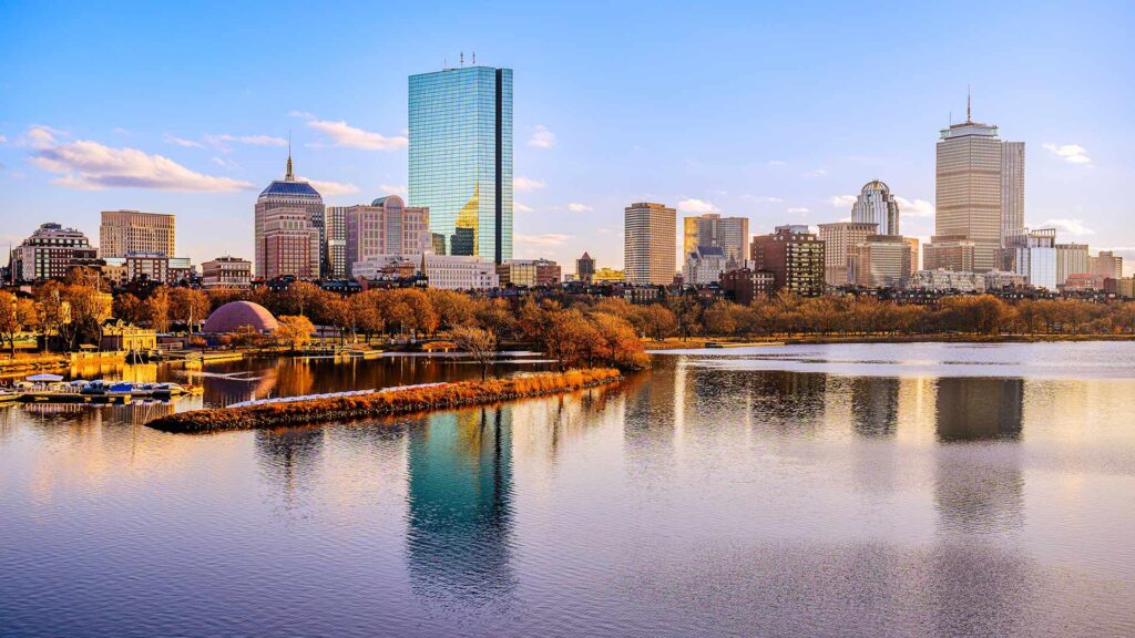 Photo of Boston skyline.