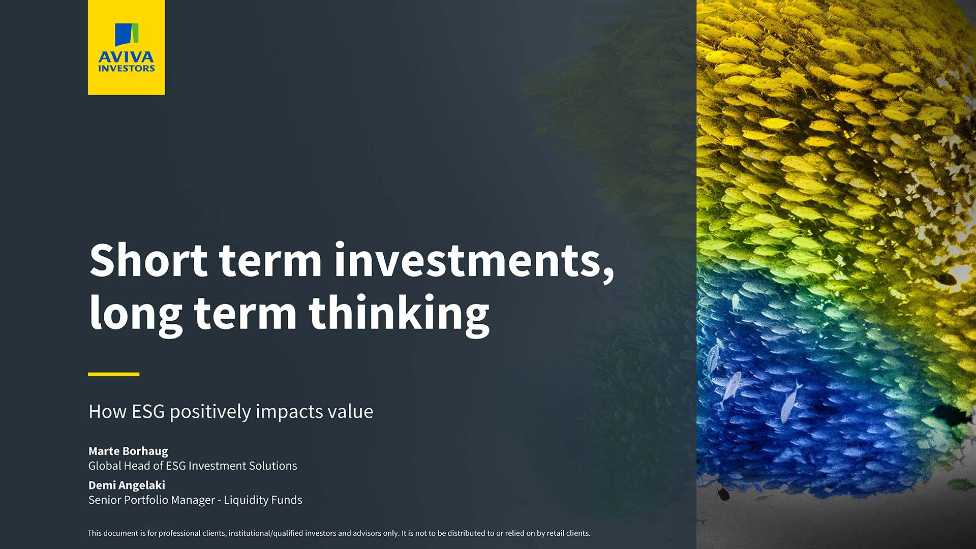 Short-term investments, long-term thinking: how ESG positively impacts value